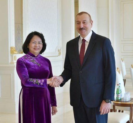 İlham Əliyev Vyetnamın vitse-prezidentini qəbul etdi - FOTO
