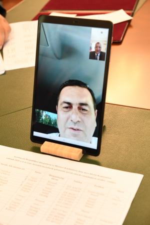 Dövlət Komitəsinin sədri videoqəbul keçirib