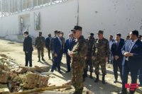 Kəmaləddin Heydərov Gəncədə erməni təxribatı nəticəsində dağılmış mülki obyektlərə baxış keçirib